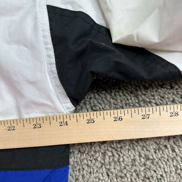 VINTAGE Van Heusen Jacket Mens M Blue White Coloblock Sailing Windbreaker READ - Picture 14 of 15